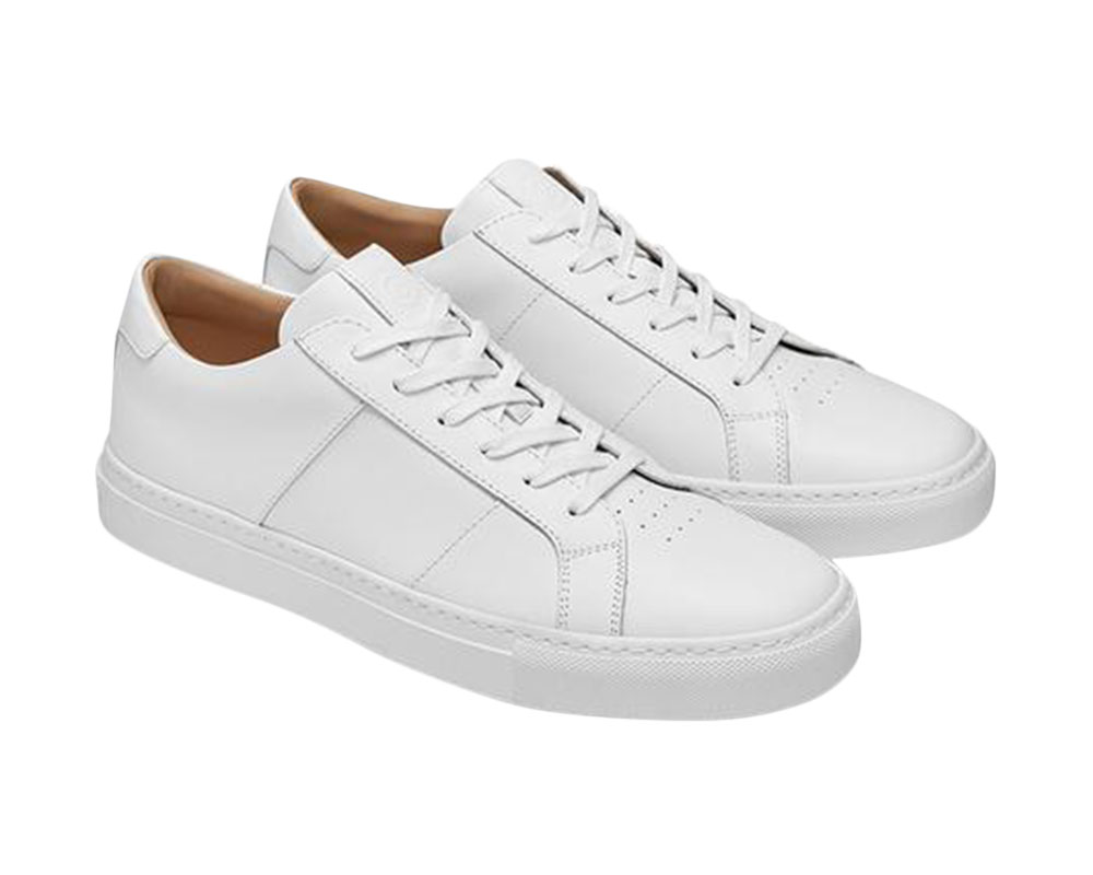 mens casual leather sneakers
