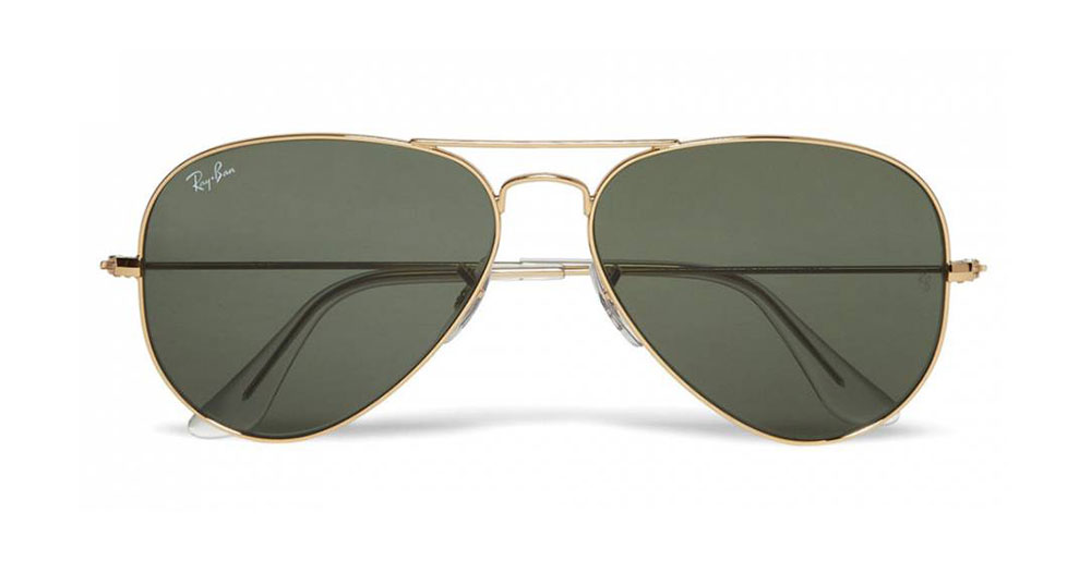 Ray-Ban Aviator Gold Tone Sunglasses