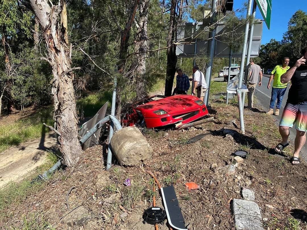 Ferrari Crash: Uninsured $2.4 Million Ferrari Comes To Tragic End In Queensland