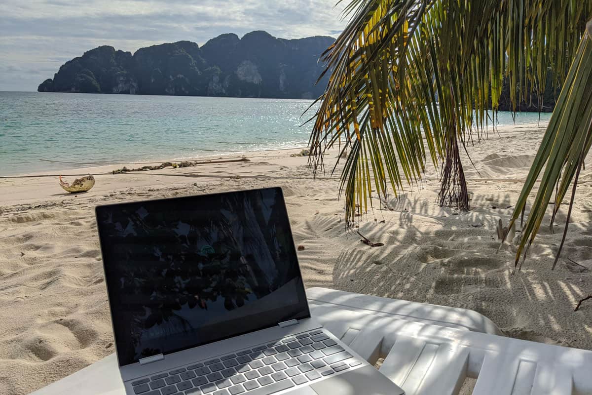 Phi Phi Islands: Image Reveals Perks Of Being A Digital Nomad