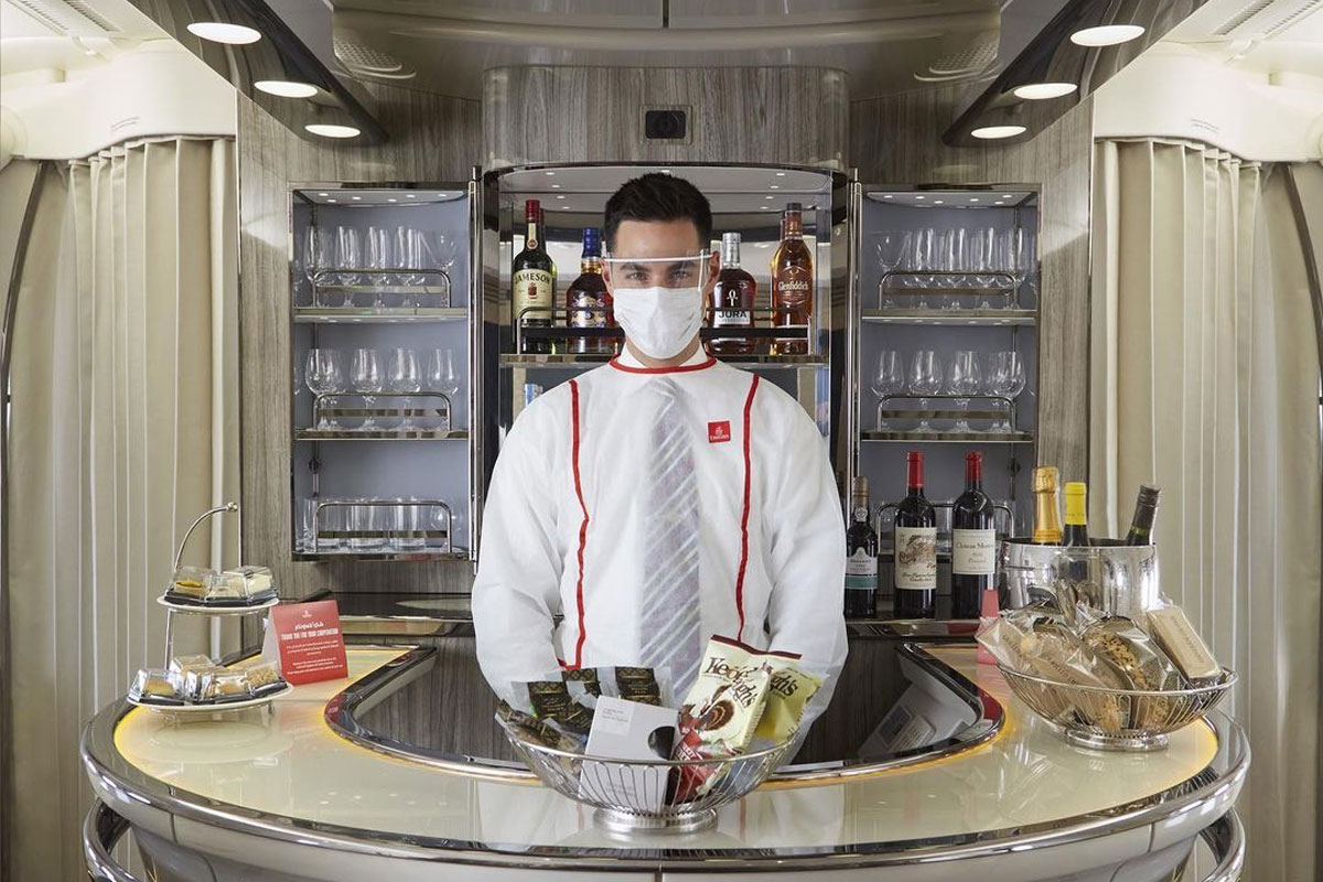 Emirates A380 Onboard Lounge: Grim Pandemic Reality