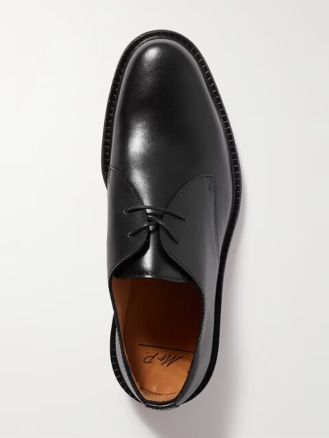 James Polished-Leather Derby Shoes