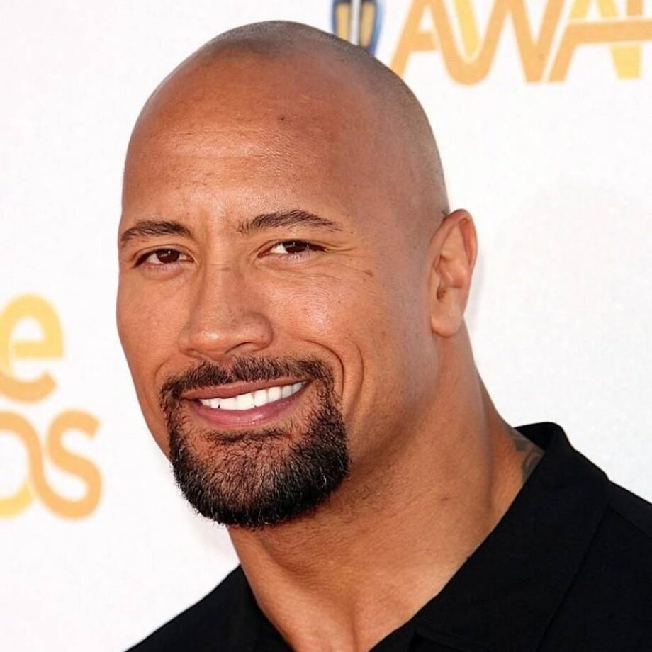 The Rock with full goatee style beard