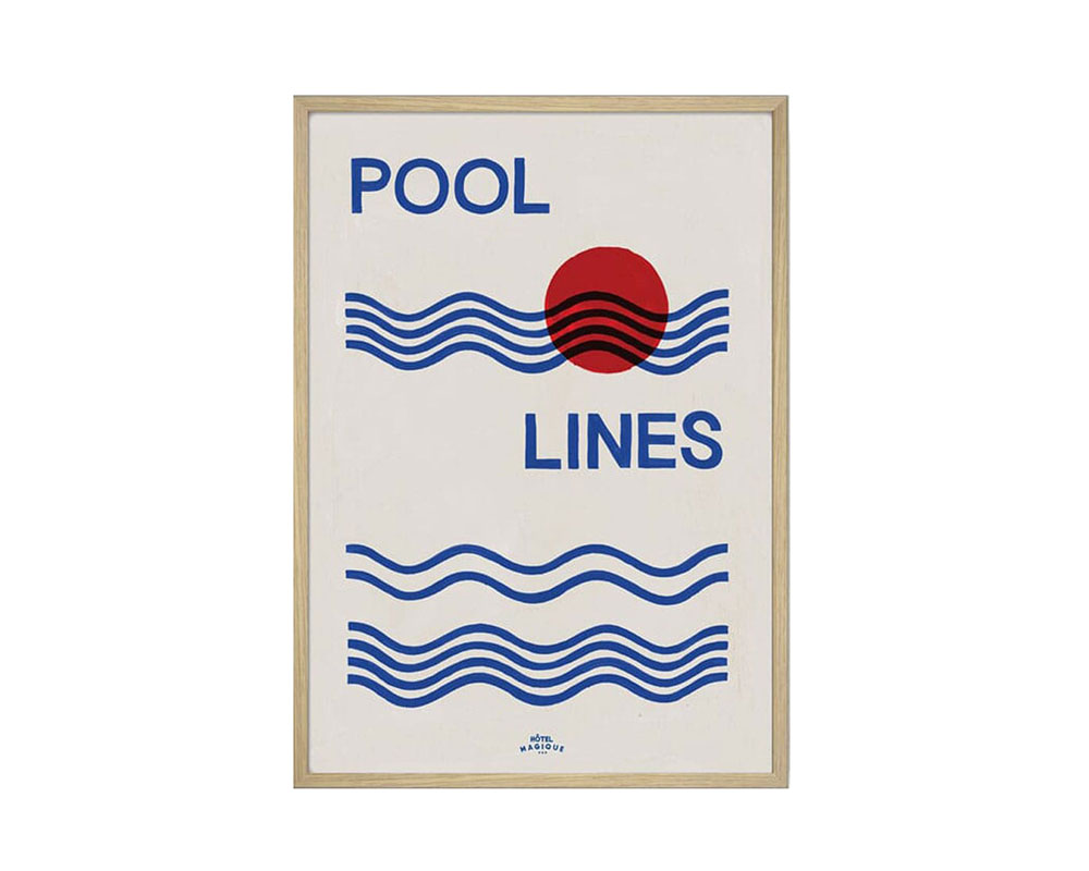 Hotel Magique Pool Lines Art Print