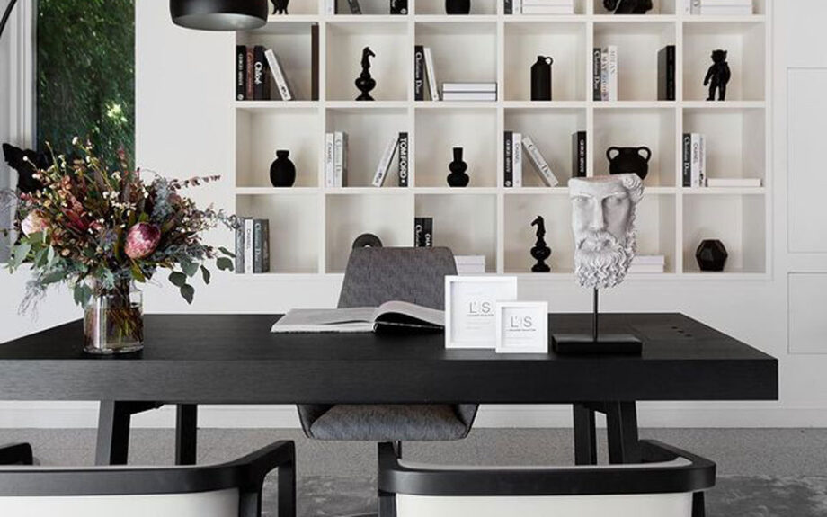 Black dining room furniture by Camerich