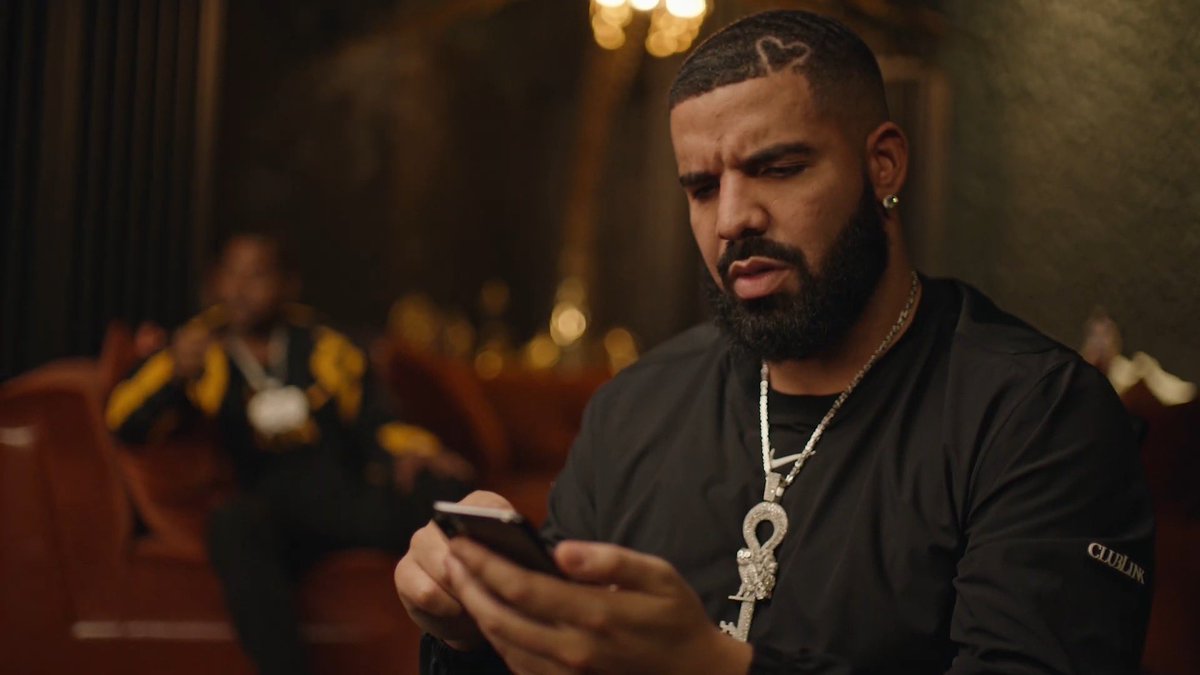 drake with hair clips