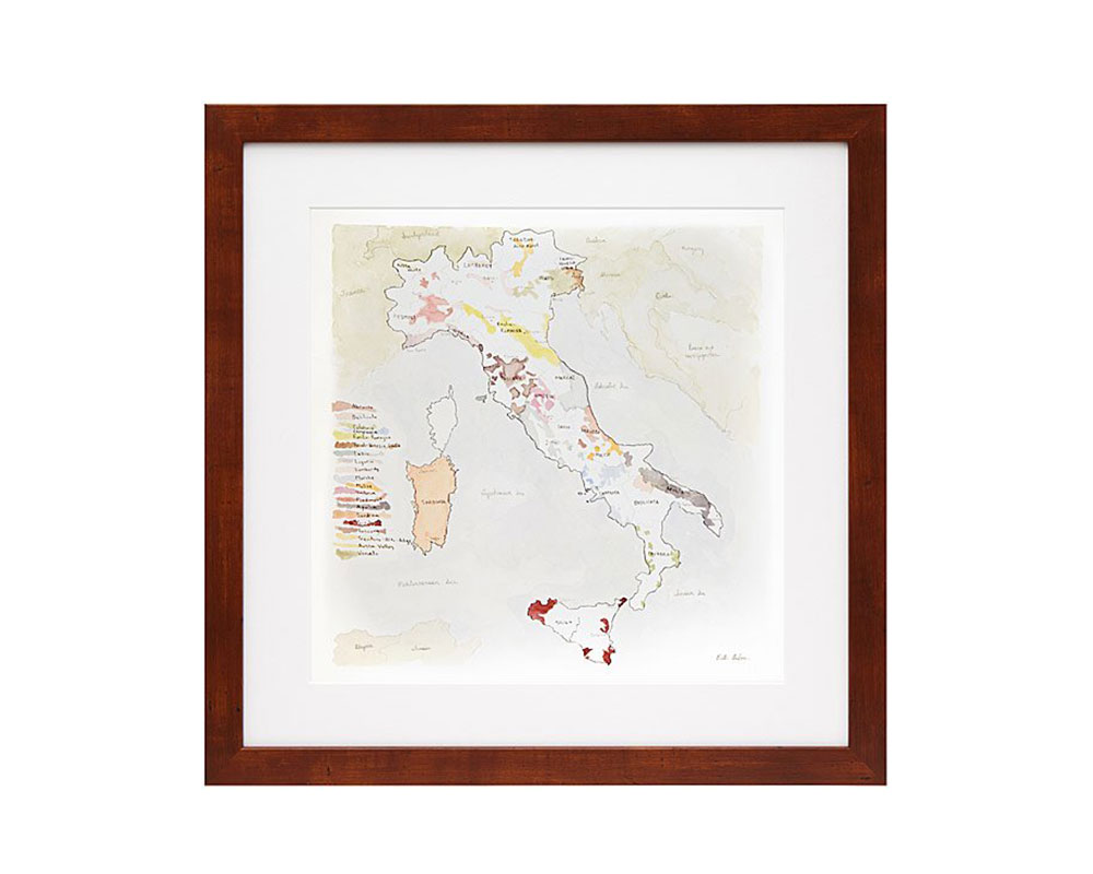 Wine Regions of Italy Artwork