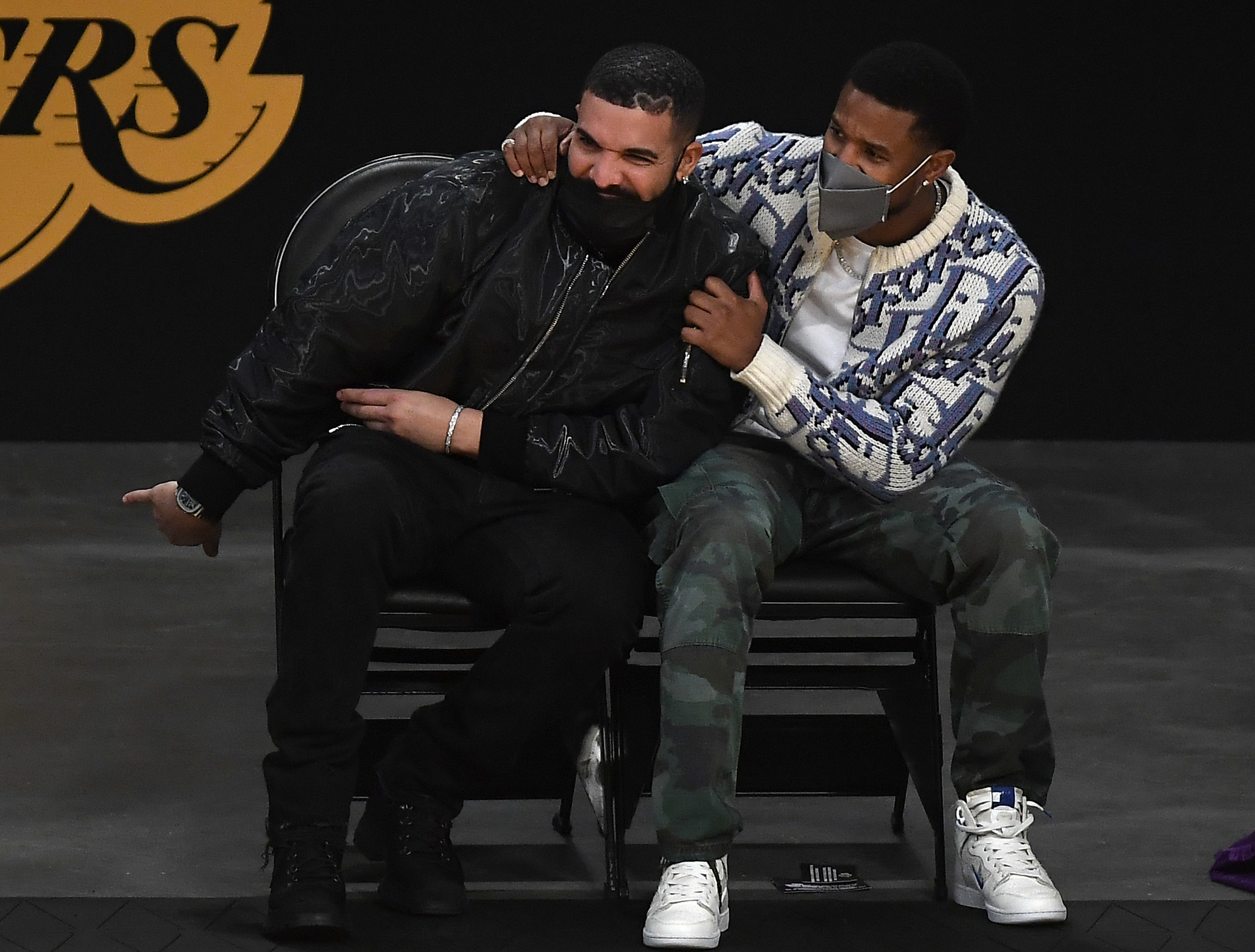 Drake & Michael B. Jordan Wearing The Face Mask Everyone Wants Right Now