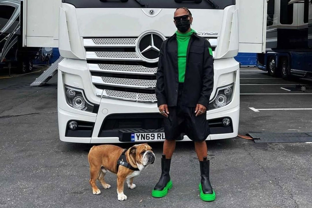 Lewis Hamilton Swaps Tyres For Tires With Outlandish Offroad Outfit In France