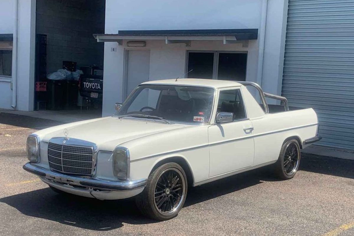 Crazy Australian Bastard Turns 70s Mercedes-Benz Sedan Into Fair Dinkum Ute