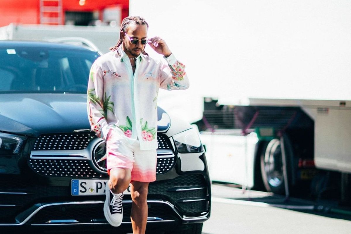 Lewis Hamilton Finally Steps Out Wearing An Outfit Worthy Of His Greatness