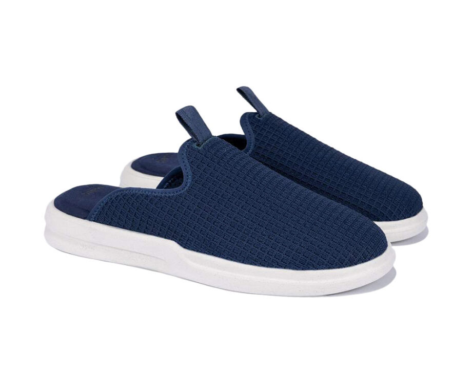 Mens Boys Luxury Slip On Mules Comfort Slippers shoes Blue/Black Sizes 7-6-8 UK 
