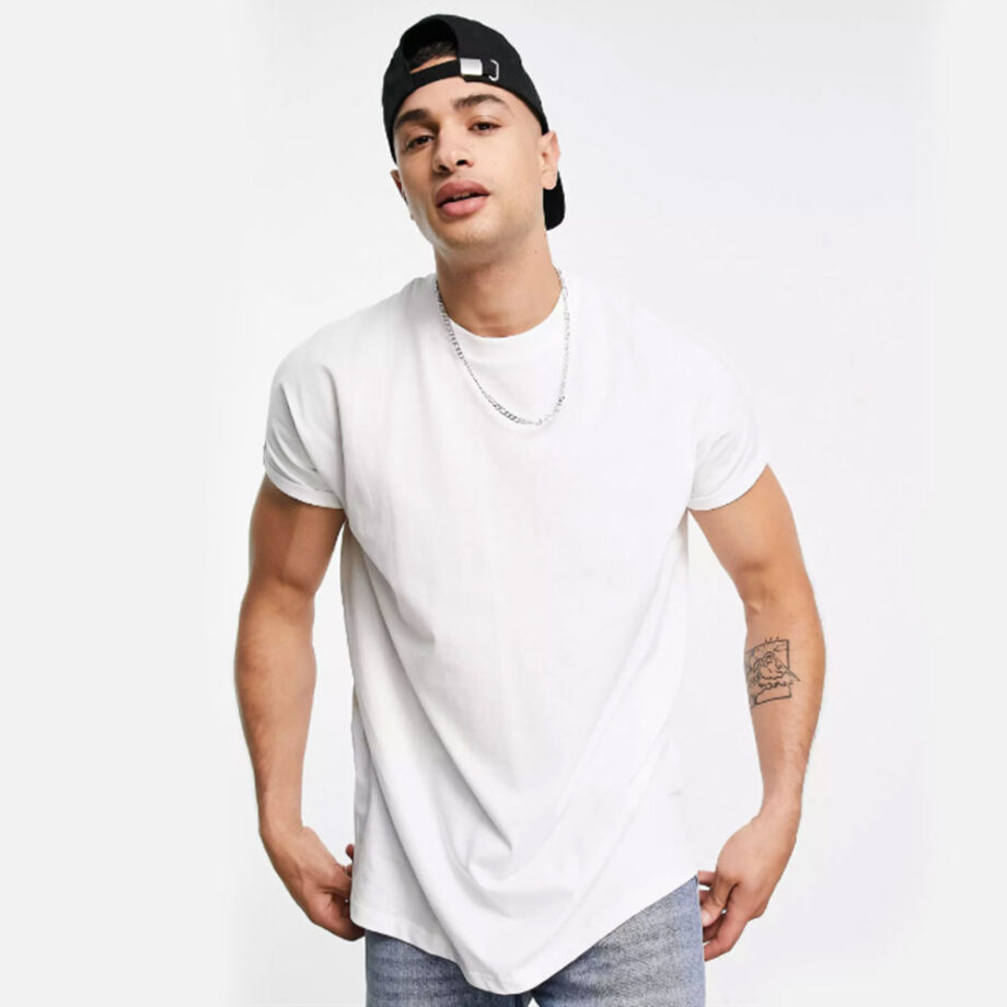 White T Shirt Men Donci 2019 Summer Popular Style Slim Fit Comfort Tops Cat Pattern Sports Casual Crew Neck Tees