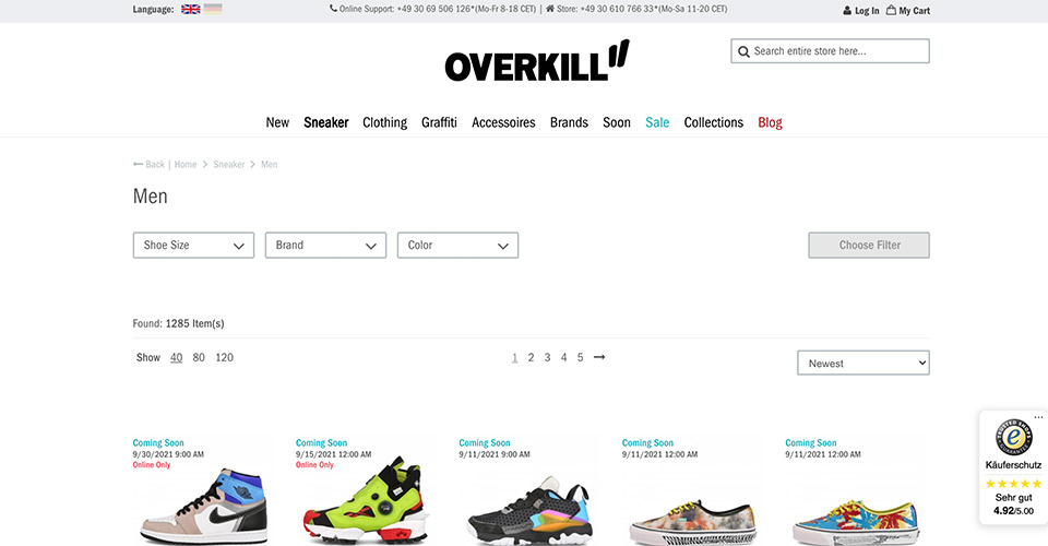 20 Best Online Sneaker Stores