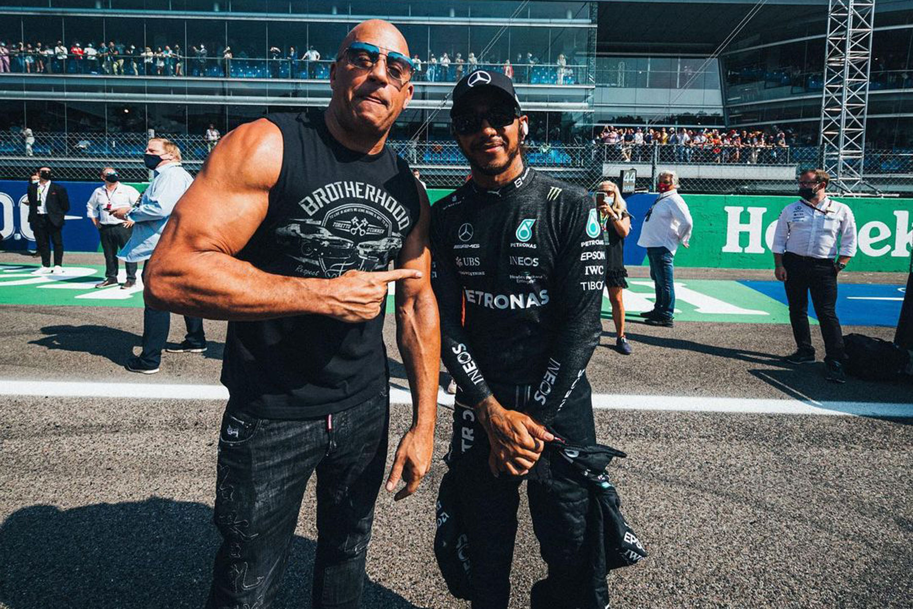 Lewis Hamilton Reveals 'Fast & Furious' Training Buddy At Italian Grand Prix