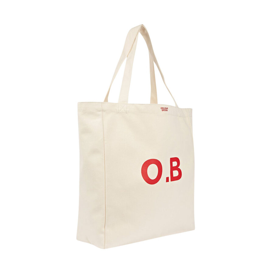 White Orlebar Brown Tote Bag
