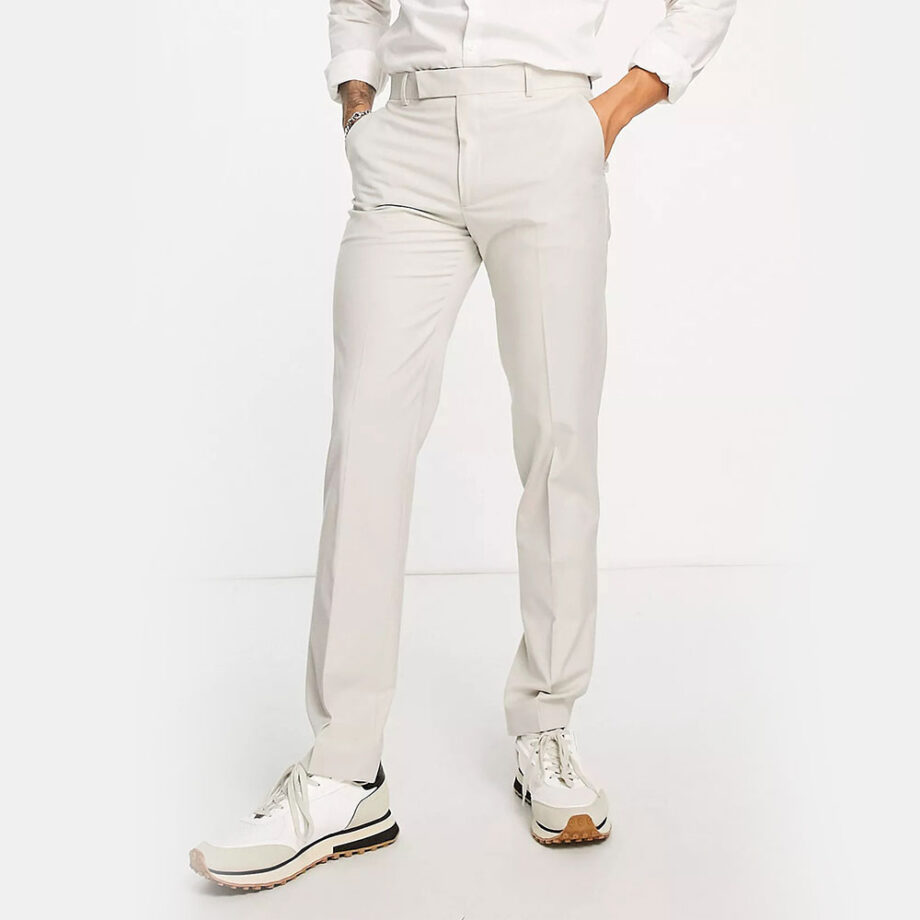 Dmarge best-white-pants-men ASOS Design