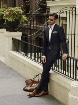 How To Wear Brown Shoes With A Black Suit, Pants Or Jeans