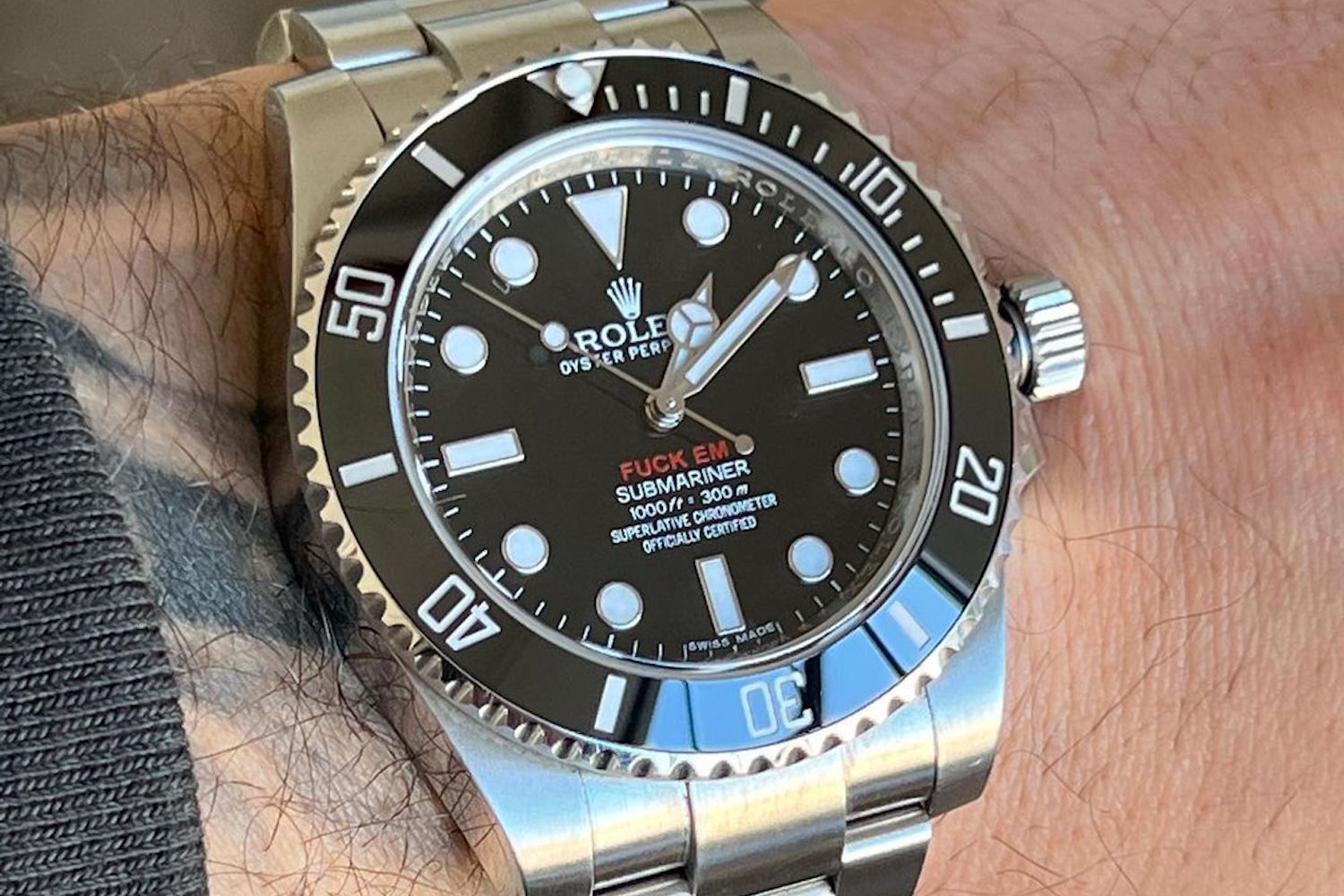 F*ck 'Em': Rare Supreme-Branded Rolex May Be Most Obnoxious Watch Ever
