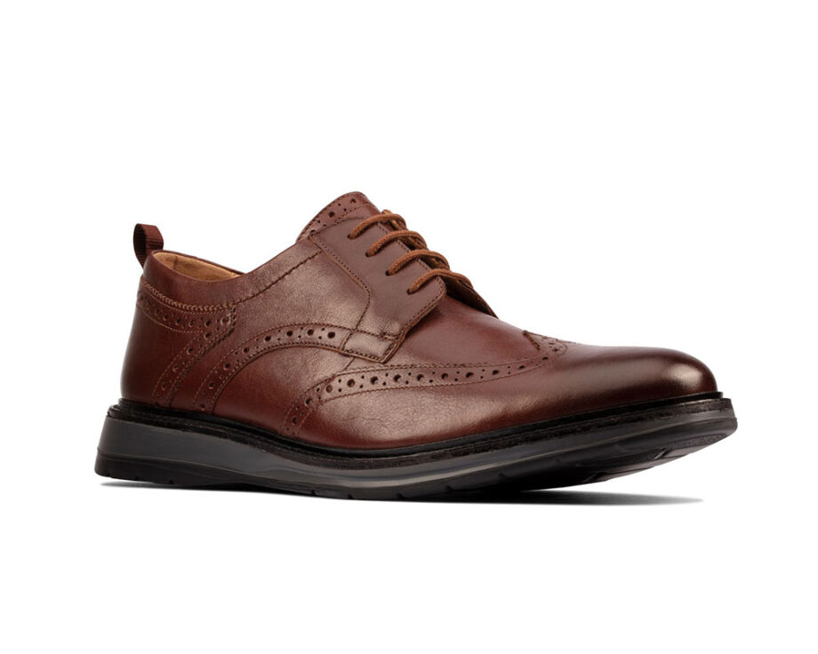Brown Clarks Brogue Shoes