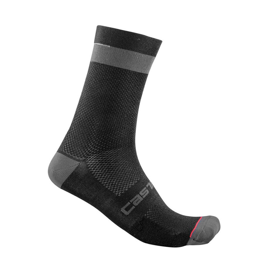 Black Castelli Cycling Socks