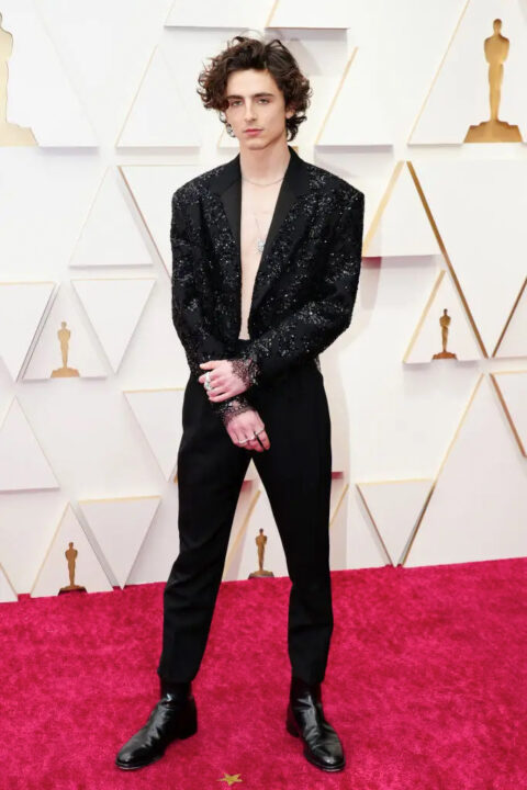 Timothée Chalamet Goes Shirtless At The Oscars