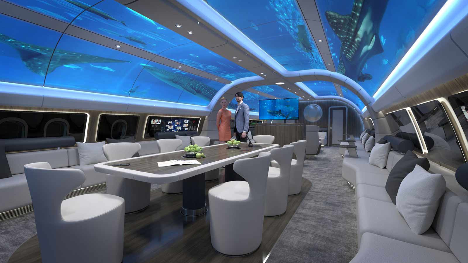 New ‘Underwater’ Plane Cabin Design Will Blow Your Mind