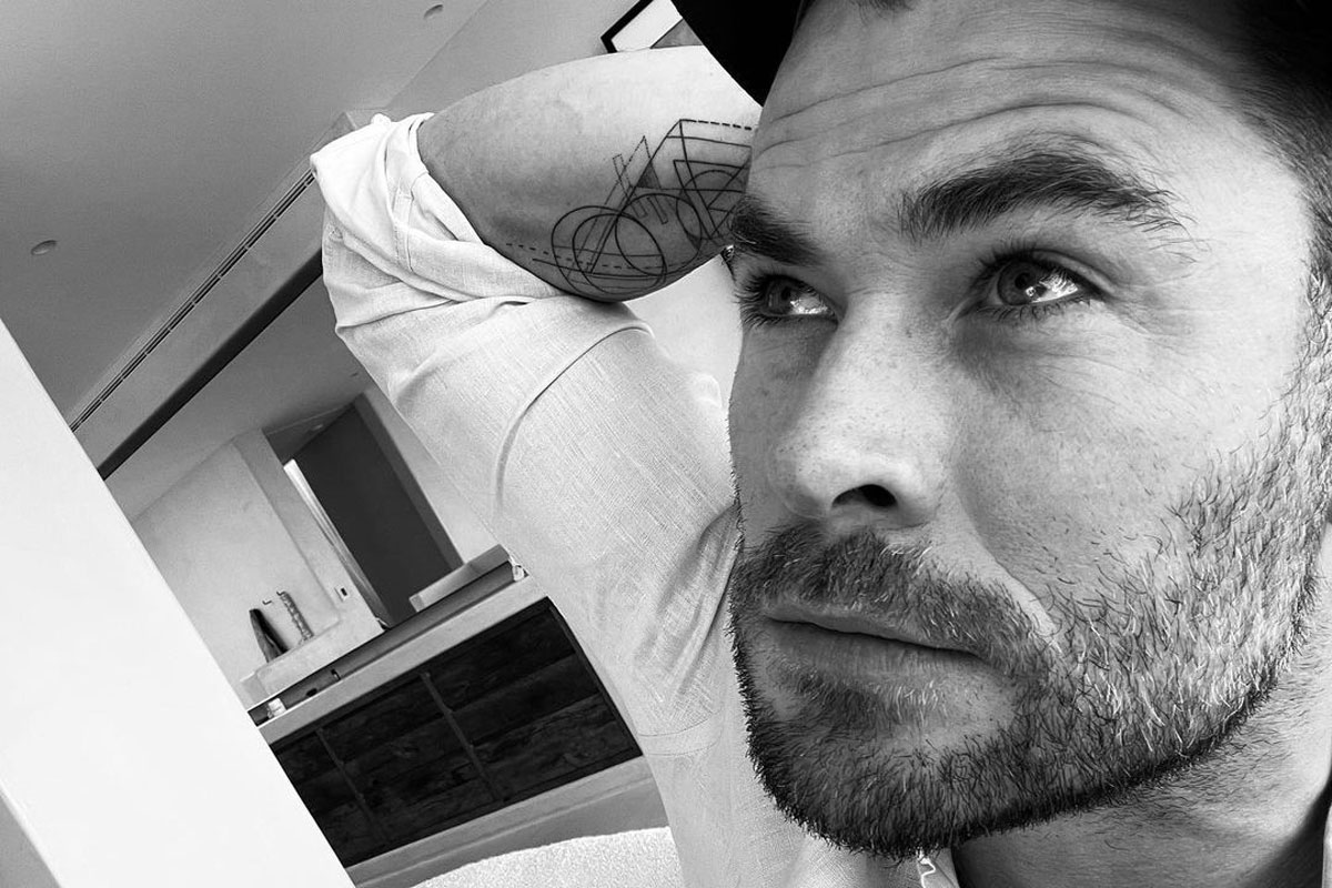 Chris Hemsworth Completes Lad Night Bingo With Beers & Home Tattoo