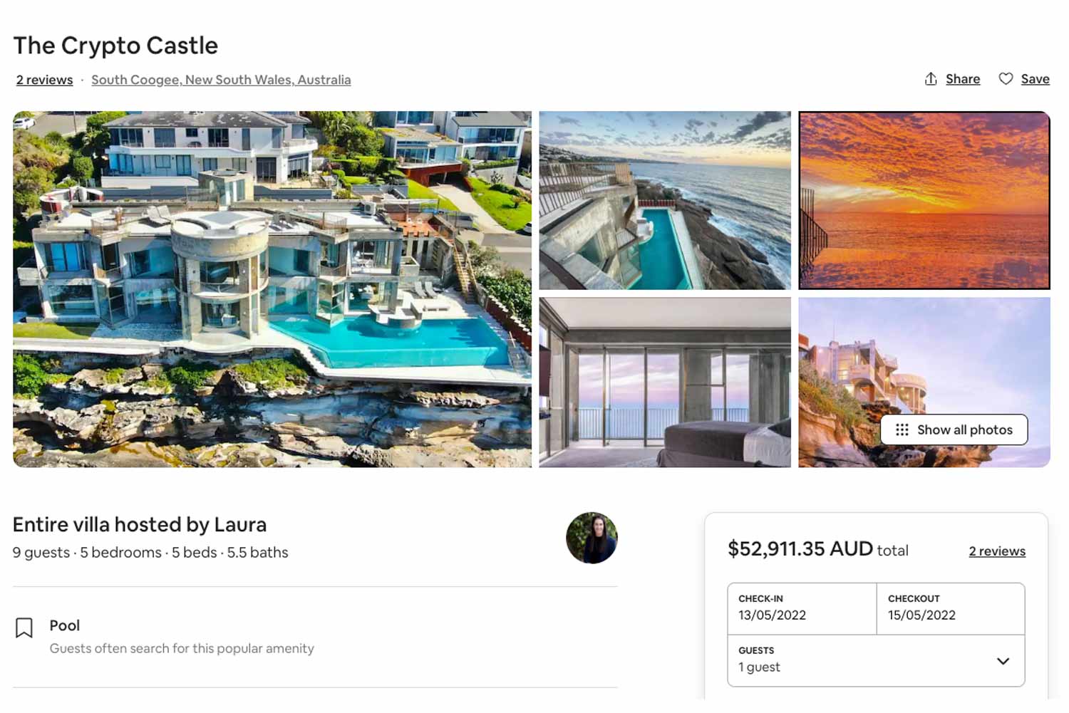 Sydney's King Of Crypto Is Renting Out His $17 Million House On Airbnb