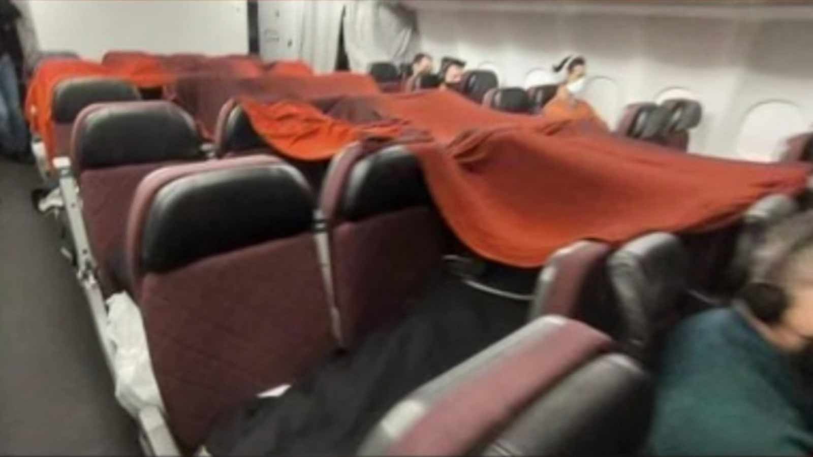 Cabin Crew Go To Extreme Lengths To Get Some Sleep On Qantas Flight