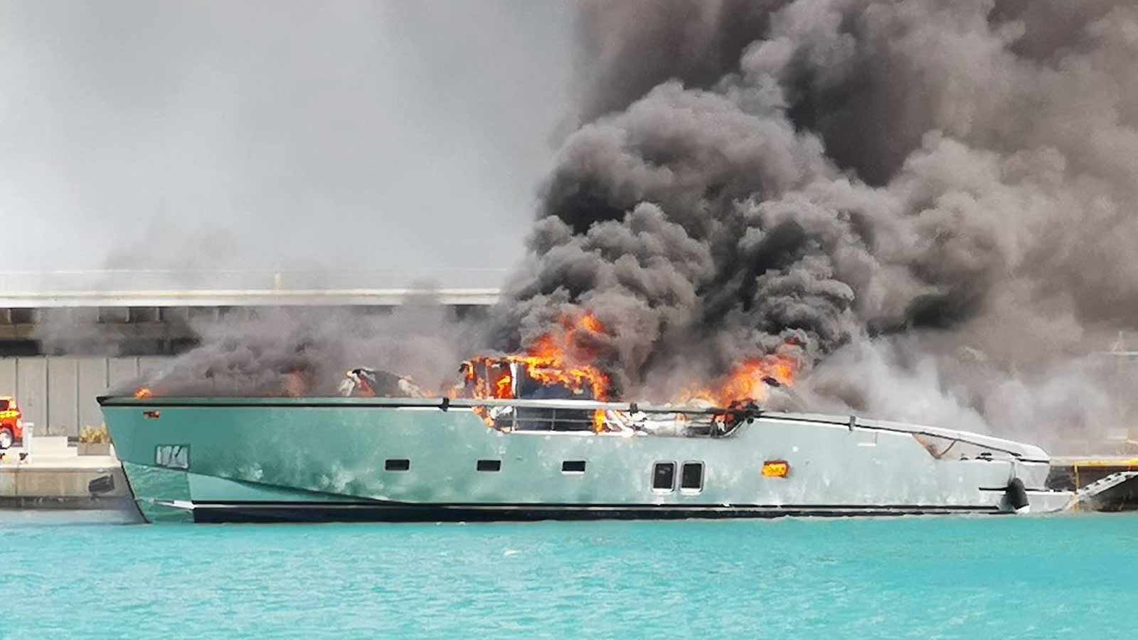 Fire Turns $7 Million Dollar Yacht Into ‘Crispy Paella’ In Valencia