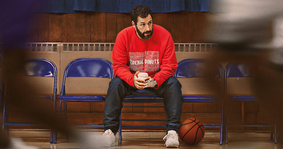 Adam Sandler starring in Netflix's basketball movie Hustle
