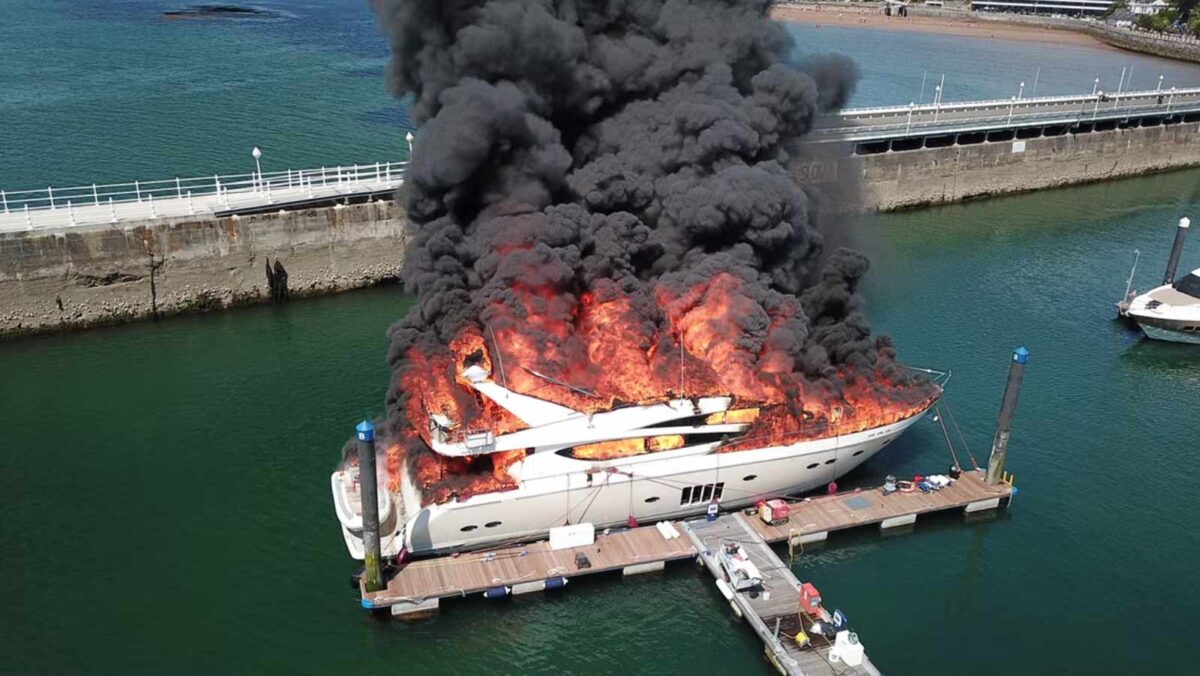 What Happens When A Superyacht Goes Up In Flames