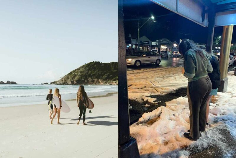 Think Sydney’s Cold? Byron Bay Just Got Covered In ‘Snow’