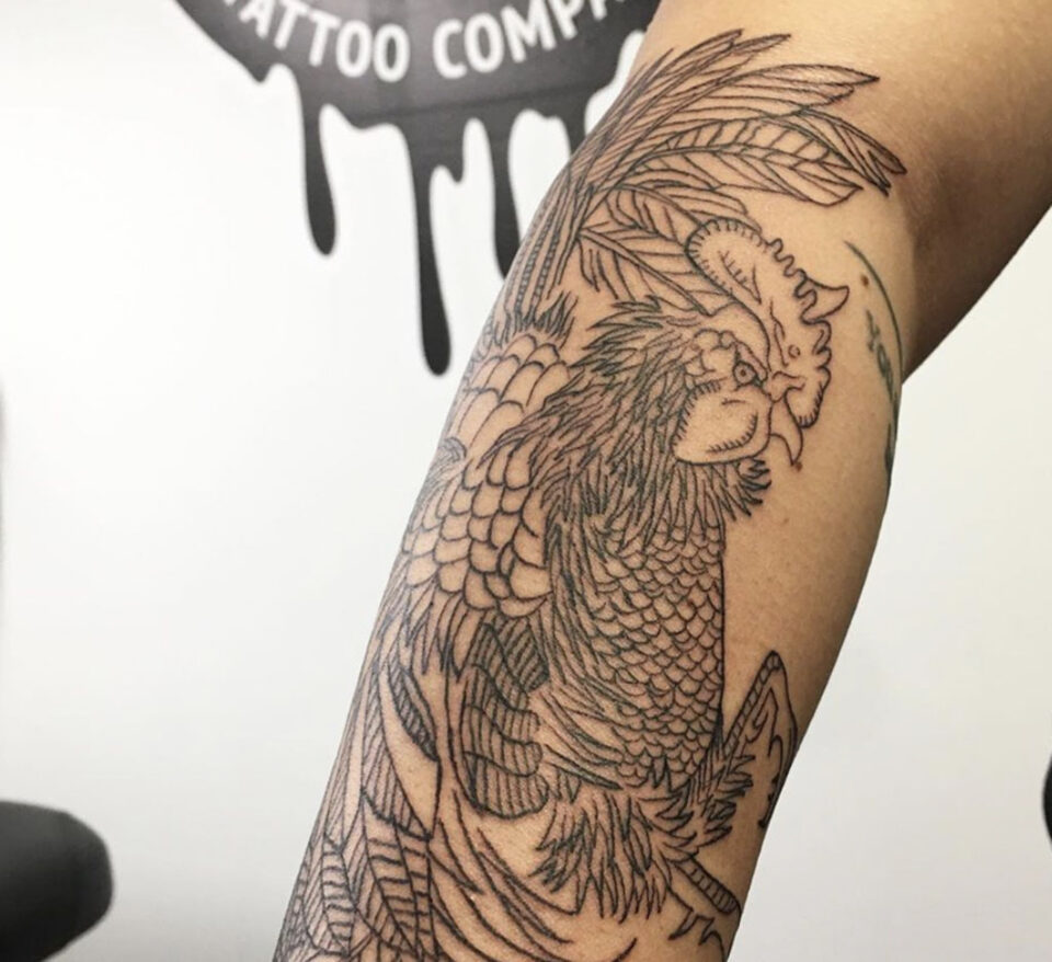 Dragon forearm tattoo