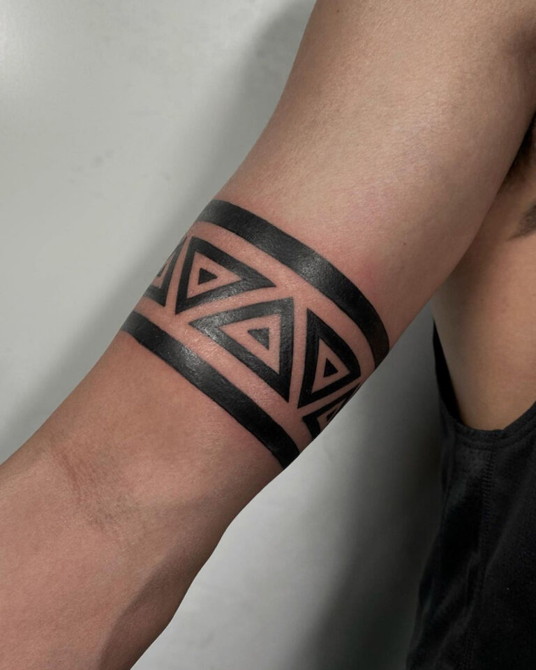 Aztec forearm tattoo