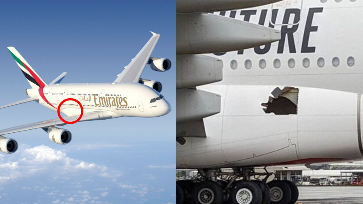 A Closer Look At The Big F***ing Hole In That Emirates A380