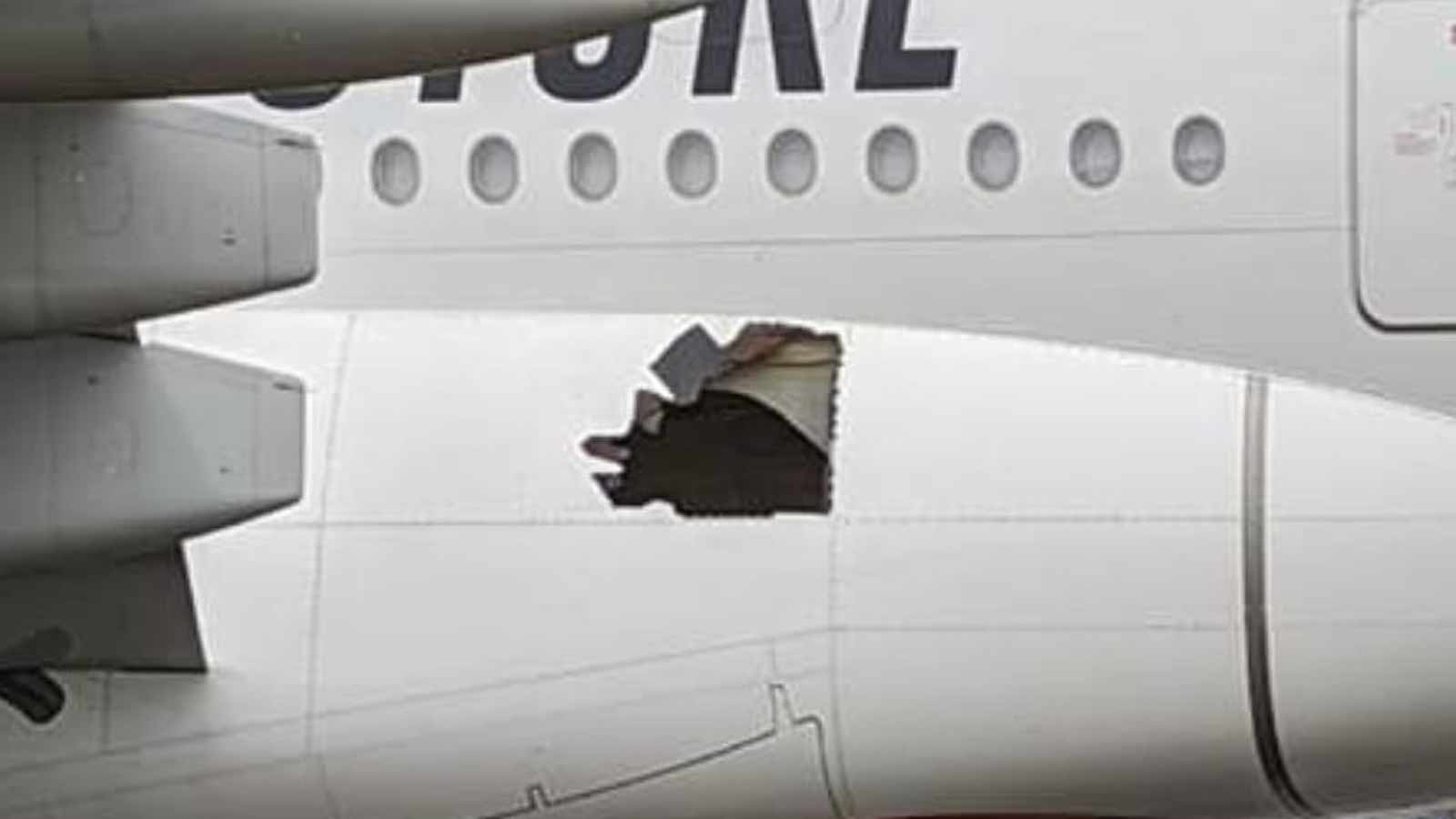 A Closer Look At The Big F***ing Hole In That Emirates A380