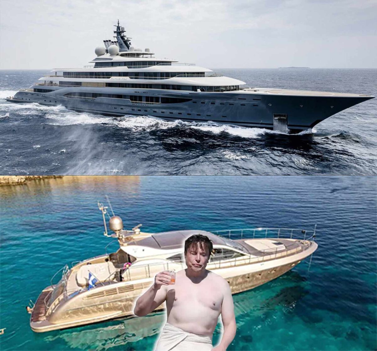 elon musk yacht picture