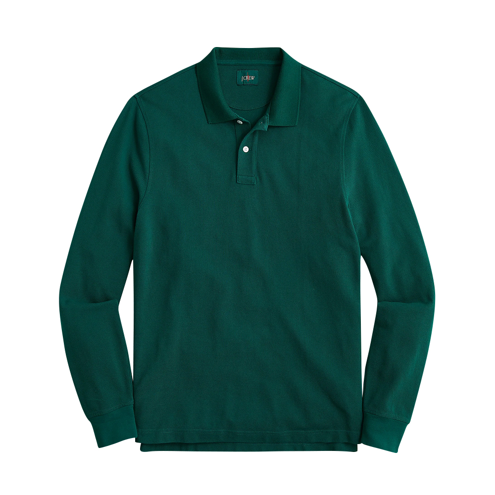 green J. Crew polo shirt