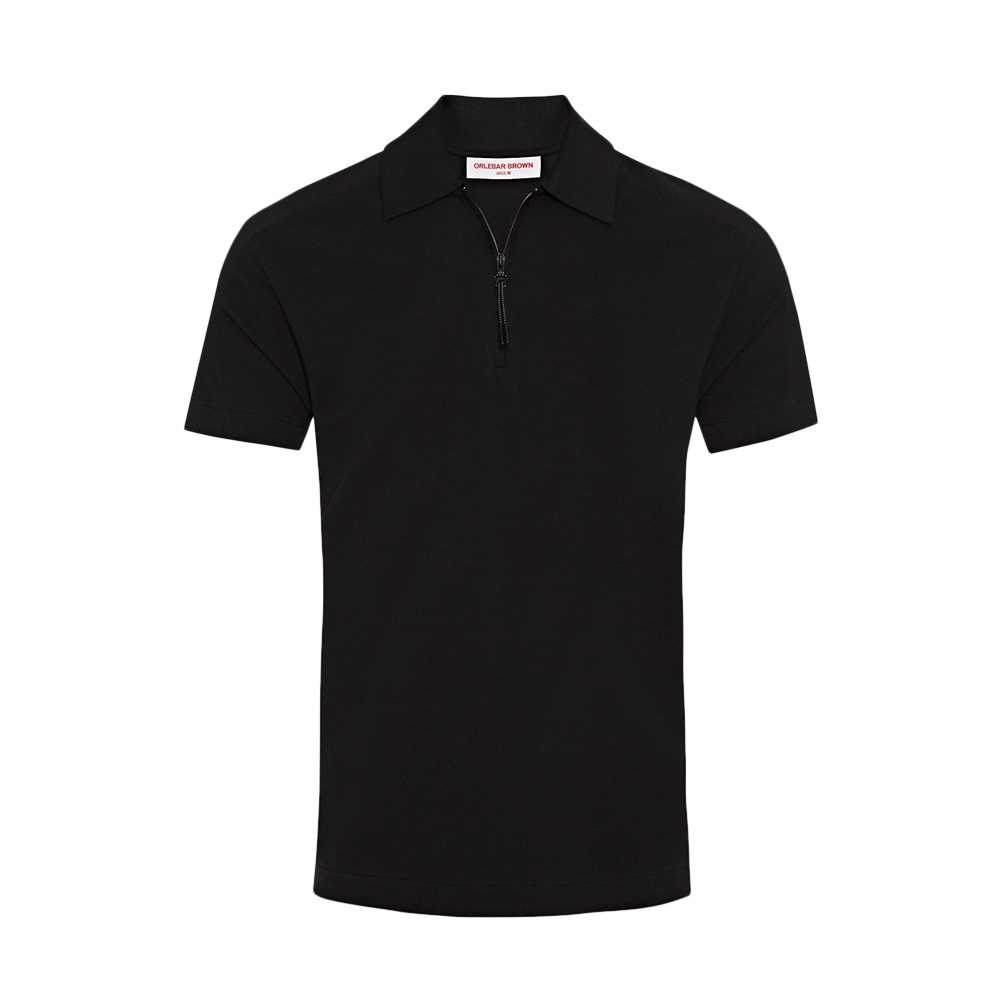 black Orlebar Brown polo shirt