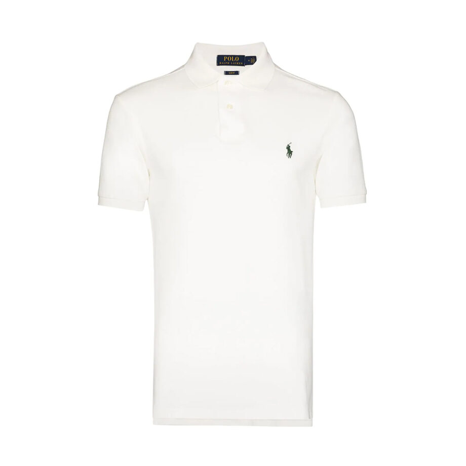 white Ralph Lauren polo shirt