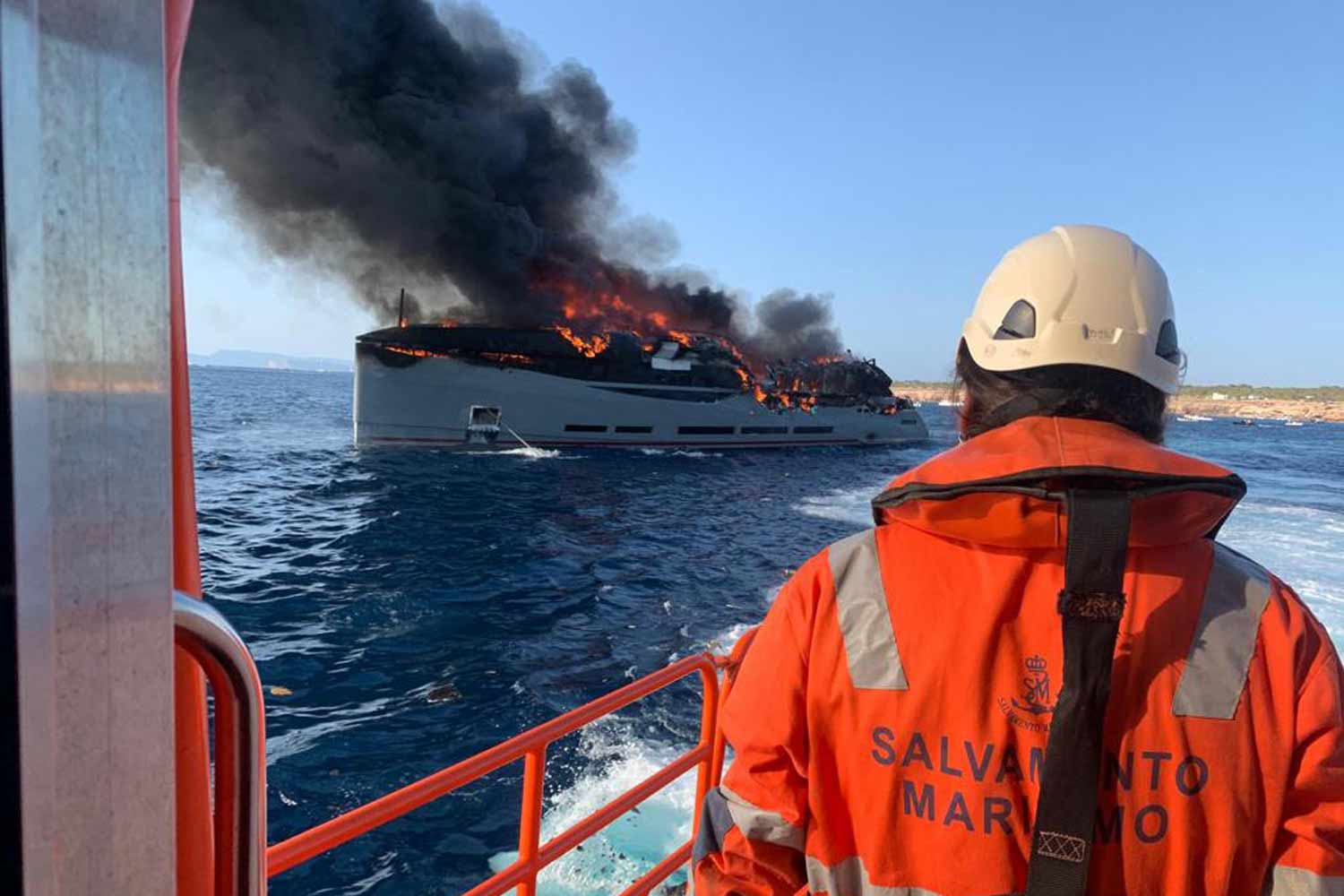 New Superyacht Destroyed In Spectacular Blaze Off Formentera