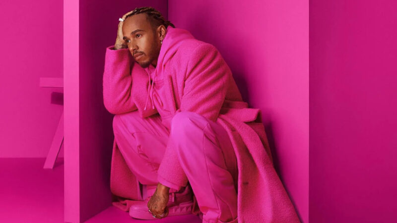 Lewis Hamilton Proves Real Men Wear Pink