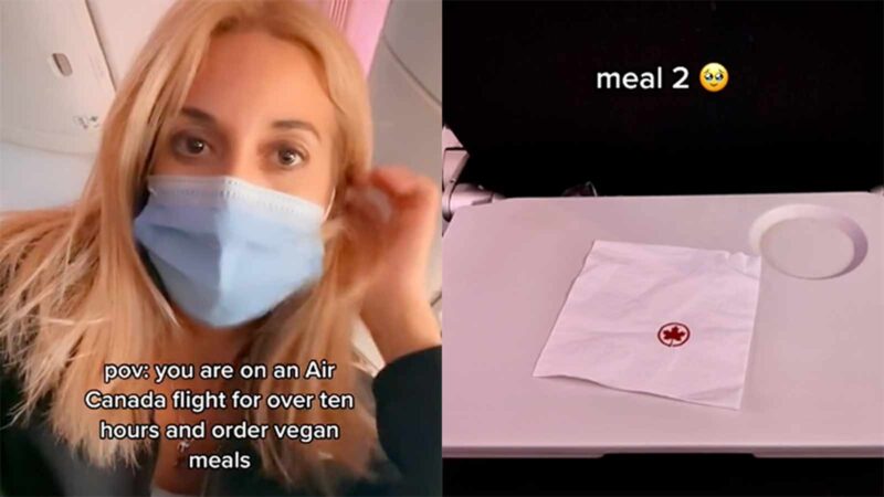 Woman Slams Air Canada’s Atrocious Vegan ‘Meal’ Service On 10-Hour Flight