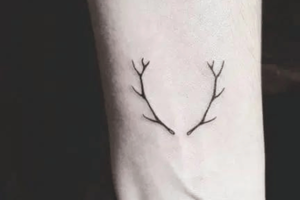 Deer Antlers Small Tattoo Source petpress.net
