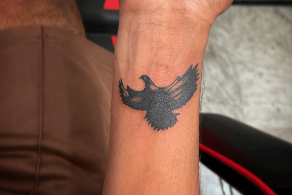 Eagle Small Tattoo Source @_iconic_tattoos via Instagram