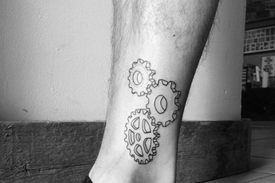 Gear Mechanism Small Tattoo Source vuihecungchocopie.vn