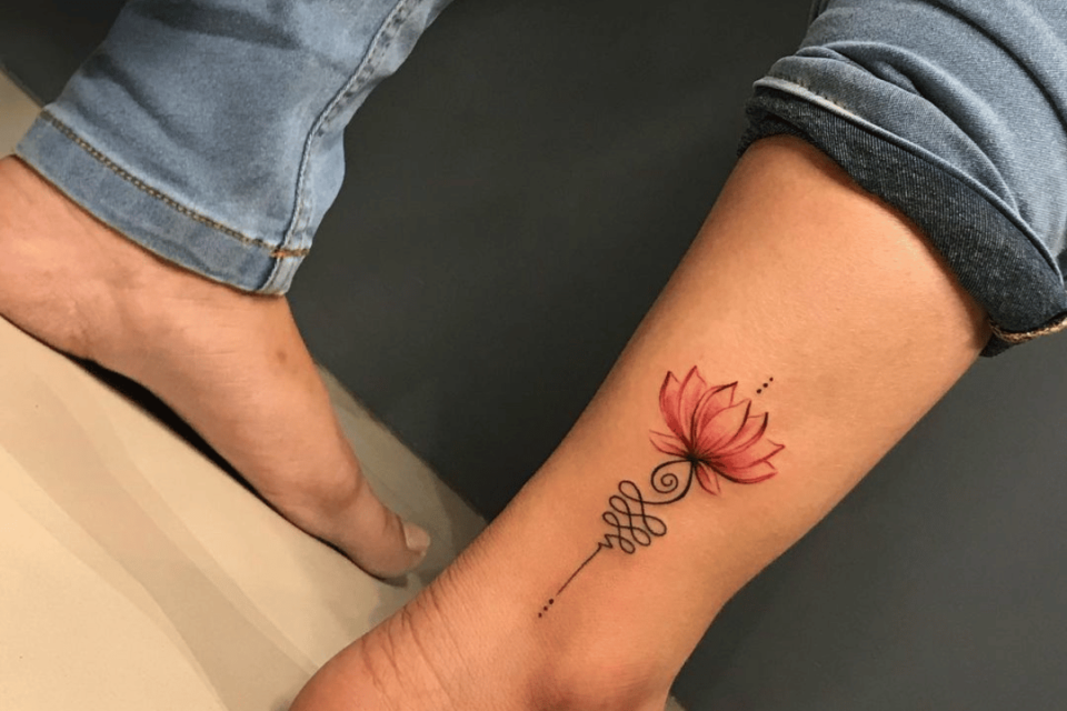 Lotus Flower Small Tattoo Source @crazy_addiction_tattooindia via Instagram