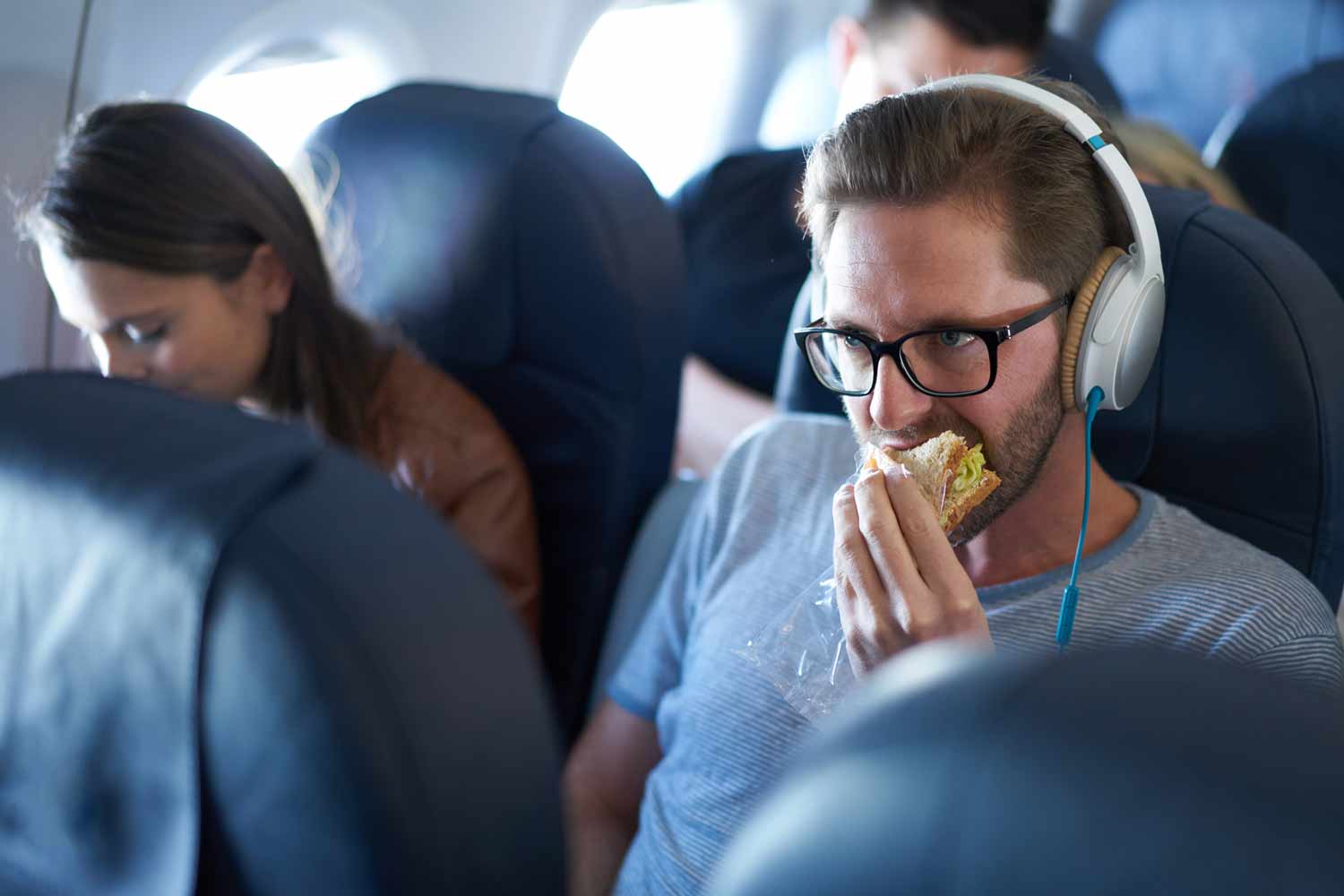 Wearing Headphones Apparently Makes Plane Food Taste Better
